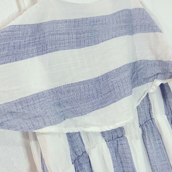 STRIPED RUFFLE MAXI DRESS - Picture 3 of 5